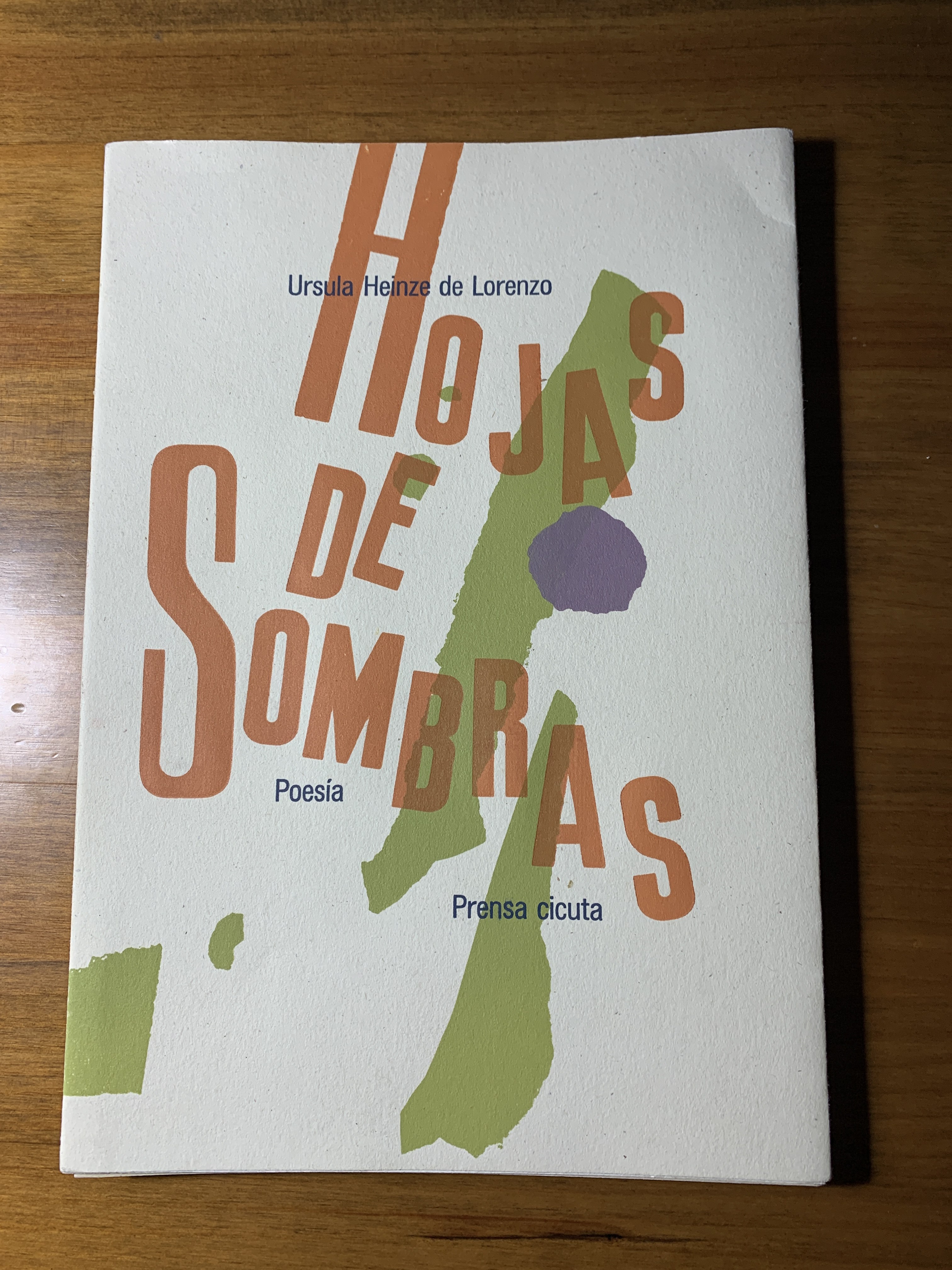 Ursula Heinze de Lorenzo, Hojas de sombras, 2002