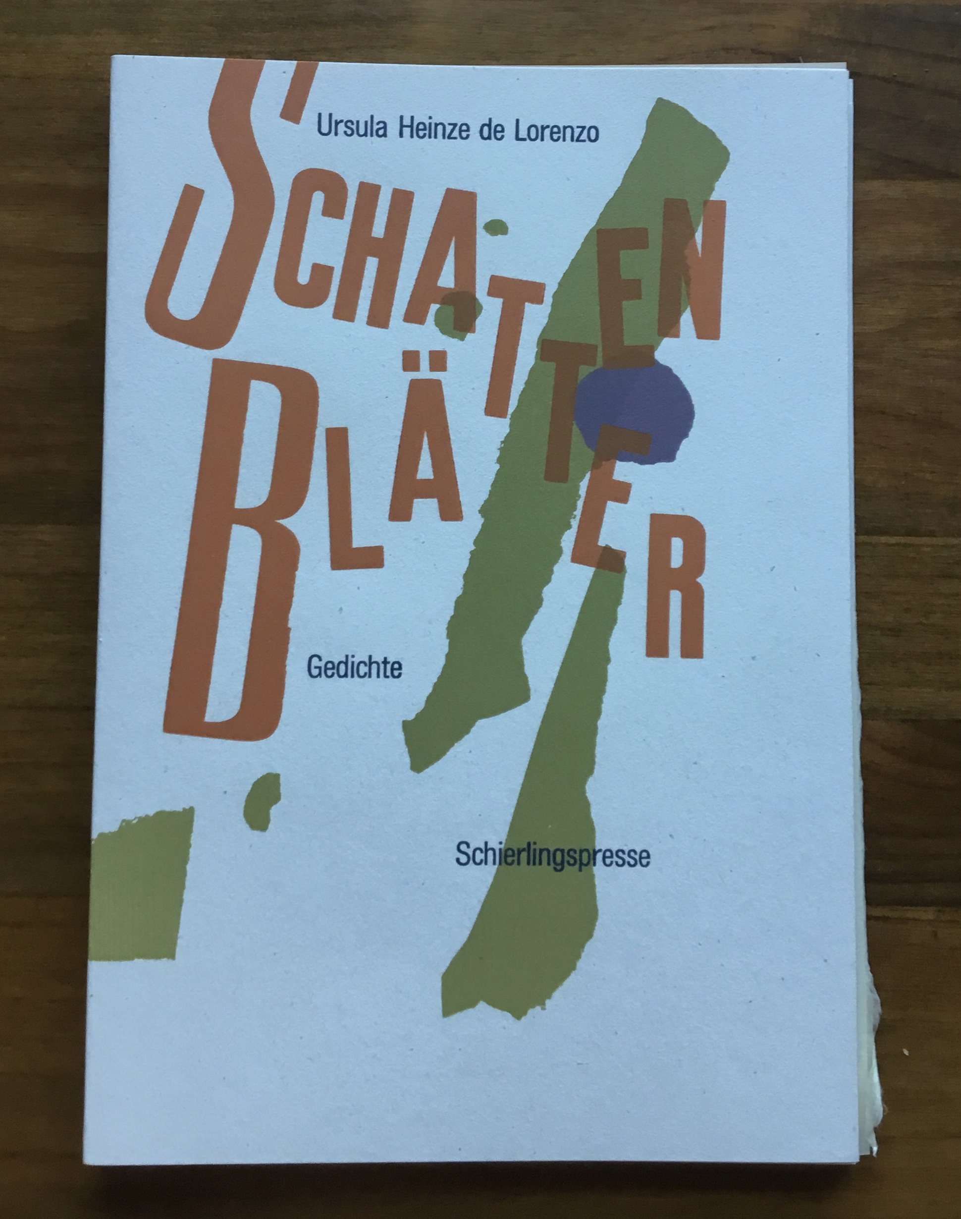 Ursula Heinze de Lorenzo, Schattenblätter, 2002